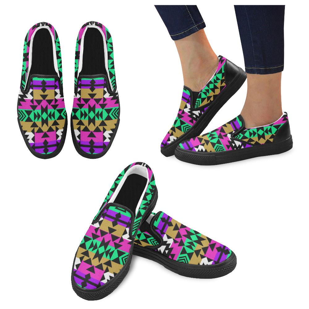 Final Grand Entry Women's Unusual Slip-on Canvas Shoes (Model 019) Women's Unusual Slip-on Canvas Shoes (019) e-joyer 