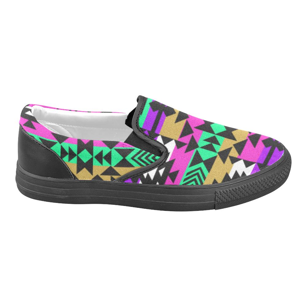 Final Grand Entry Women's Unusual Slip-on Canvas Shoes (Model 019) Women's Unusual Slip-on Canvas Shoes (019) e-joyer 