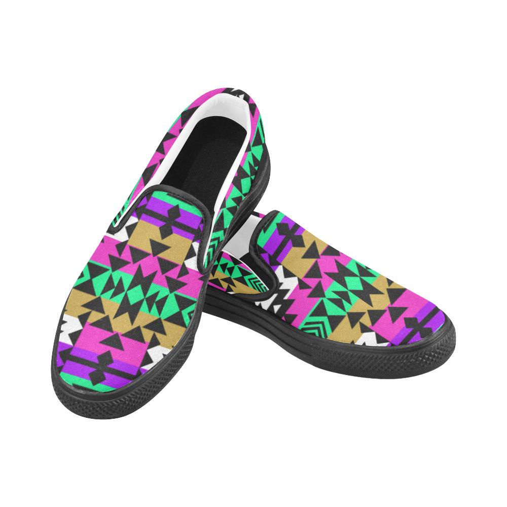 Final Grand Entry Women's Unusual Slip-on Canvas Shoes (Model 019) Women's Unusual Slip-on Canvas Shoes (019) e-joyer 