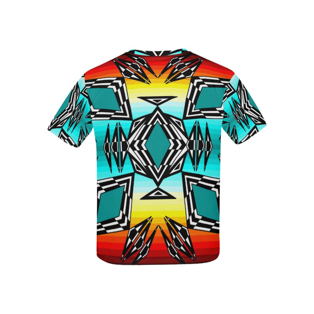 fire and Sky gradient II All Over Print T-shirt for Kid (USA Size) (Model T40) All Over Print T-shirt for Kid e-joyer 
