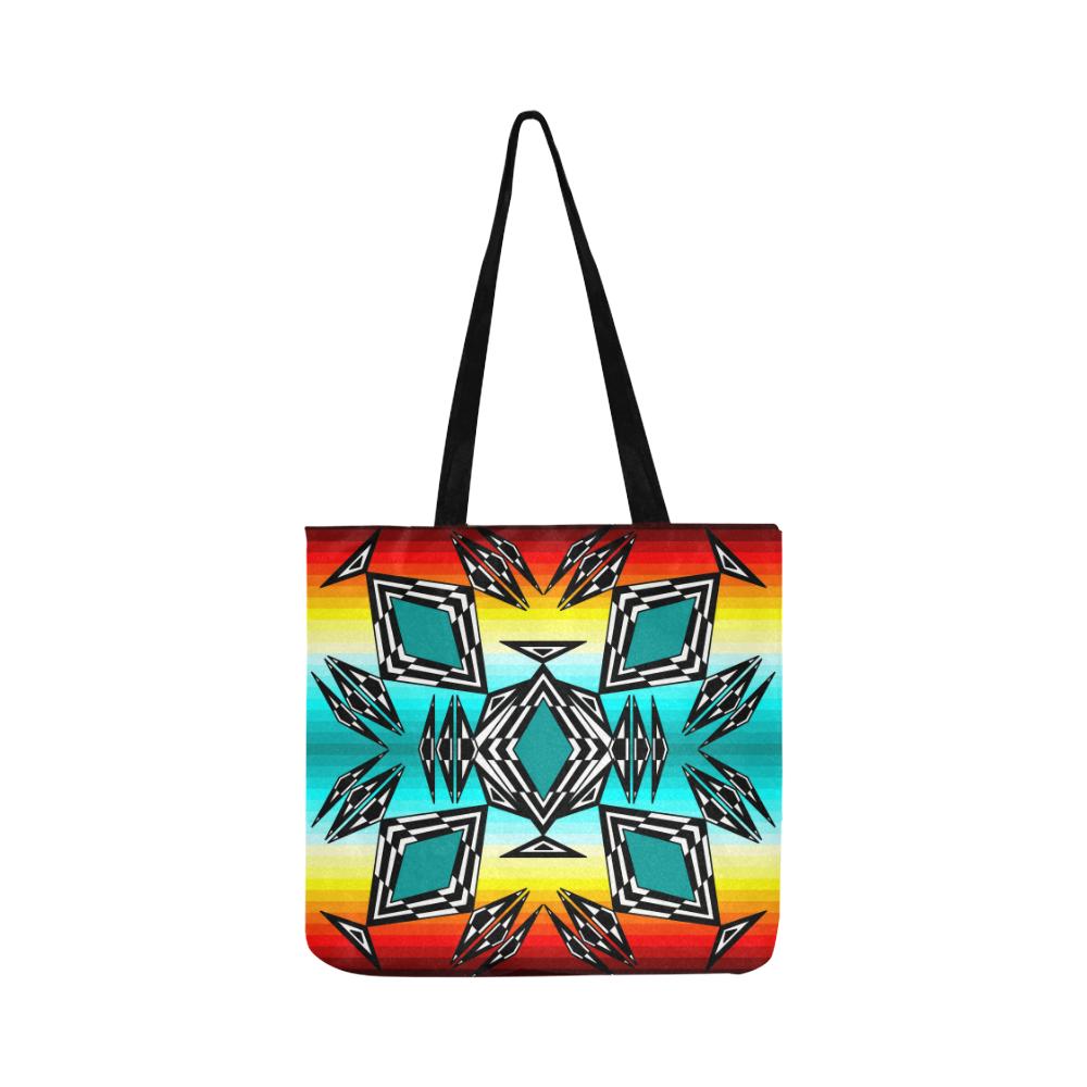 fire and Sky gradient II Reusable Shopping Bag Model 1660 (Two sides) Shopping Tote Bag (1660) e-joyer 