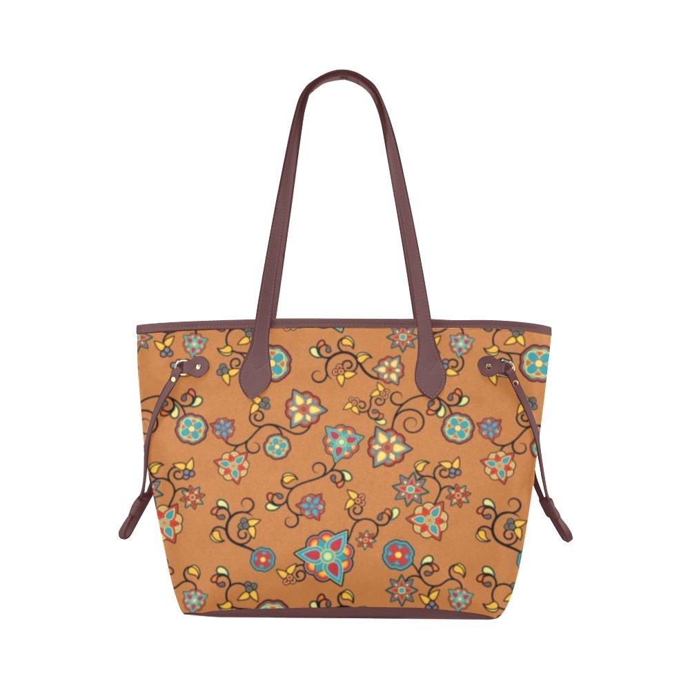 Fire Bloom Light Clover Canvas Tote Bag (Model 1661) Clover Canvas Tote Bag (1661) e-joyer 