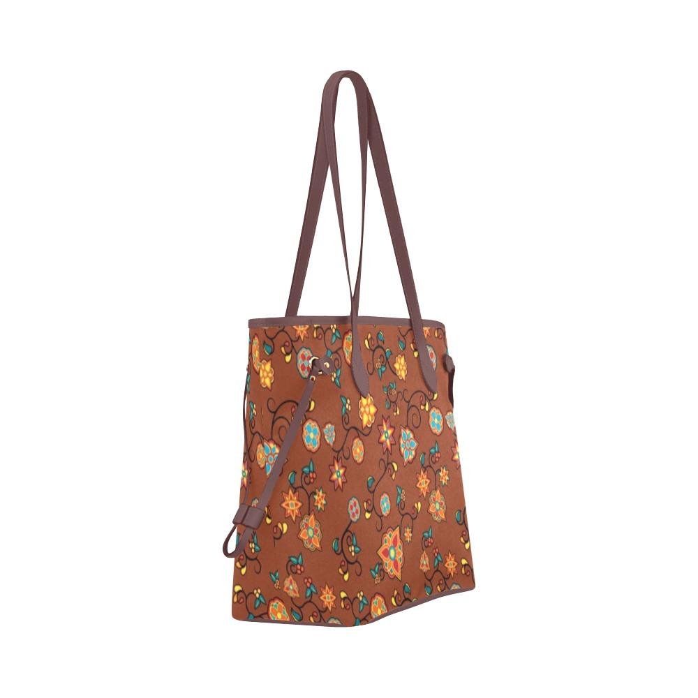 Fire Bloom Shade Clover Canvas Tote Bag (Model 1661) Clover Canvas Tote Bag (1661) e-joyer 