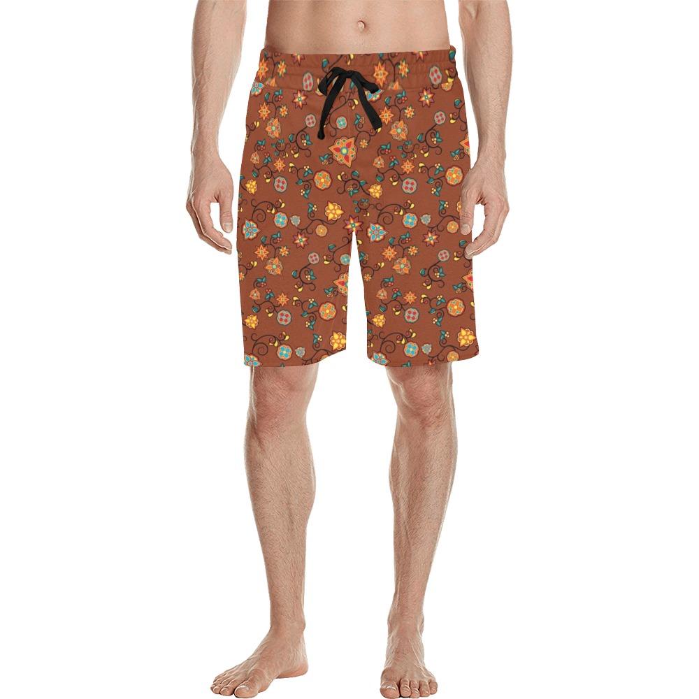 Fire Bloom Shade Men's All Over Print Casual Shorts (Model L23) Men's Casual Shorts (L23) e-joyer 