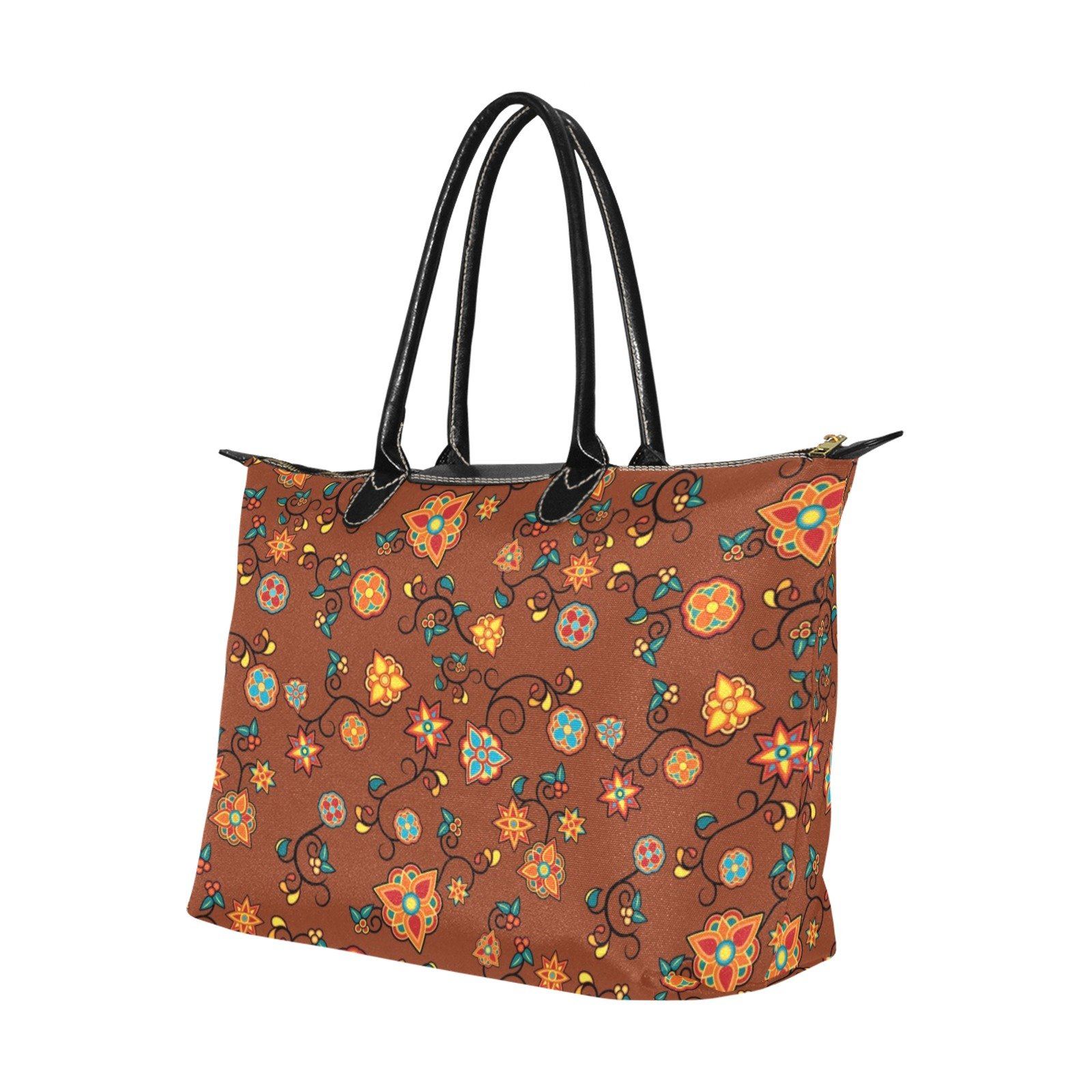 Fire Bloom Shade Single-Shoulder Lady Handbag (Model 1714) bag e-joyer 