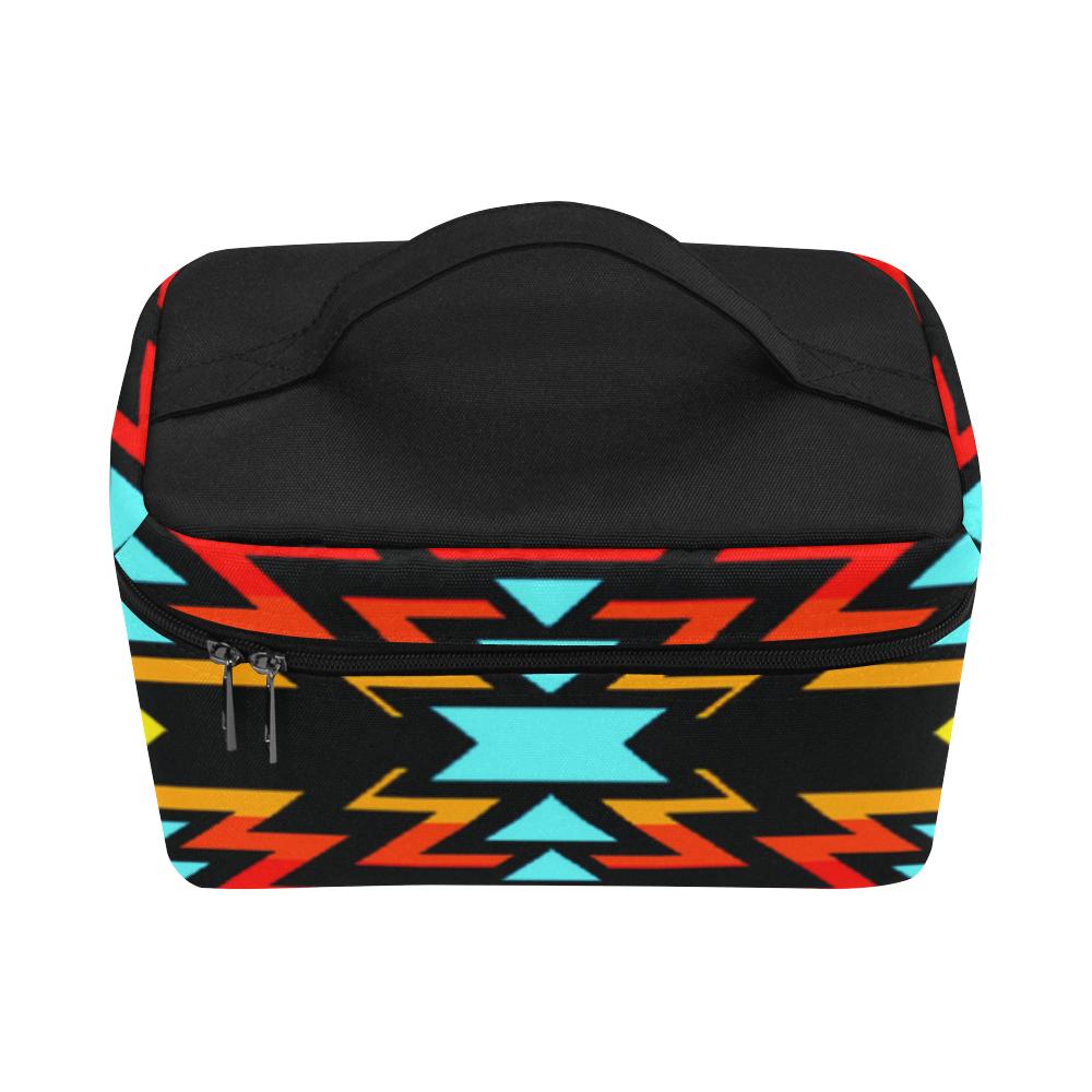 Fire Colors and Sky Cosmetic Bag/Large (Model 1658) Cosmetic Bag e-joyer 