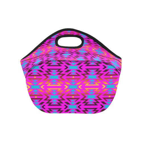 Fire Colors and Sky Cotton Candy Neoprene Lunch Bag/Small (Model 1669) Neoprene Lunch Bag/Small (1669) e-joyer 