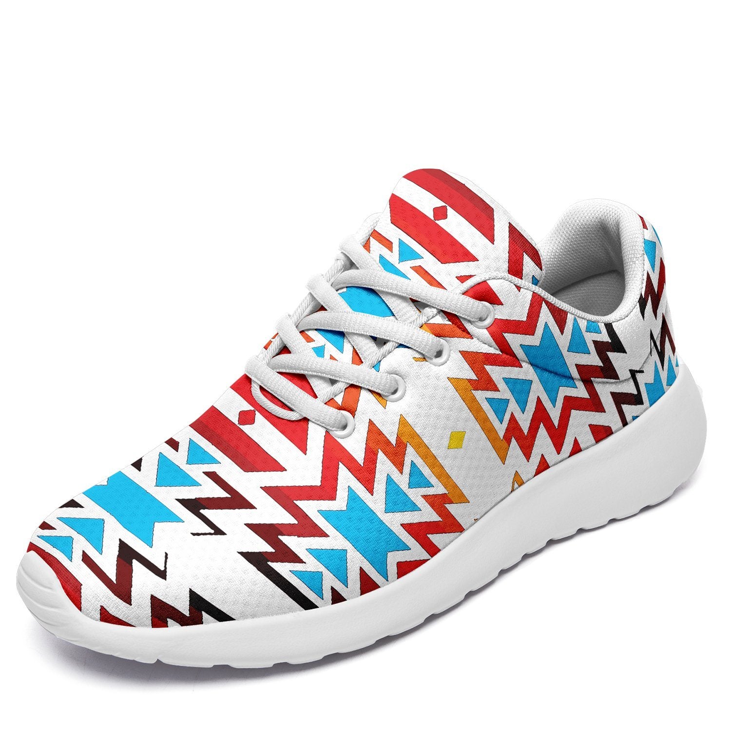 Fire Colors and Sky Ikkaayi Sport Sneakers 49 Dzine US Women 4.5 / US Youth 3.5 / EUR 35 White Sole 