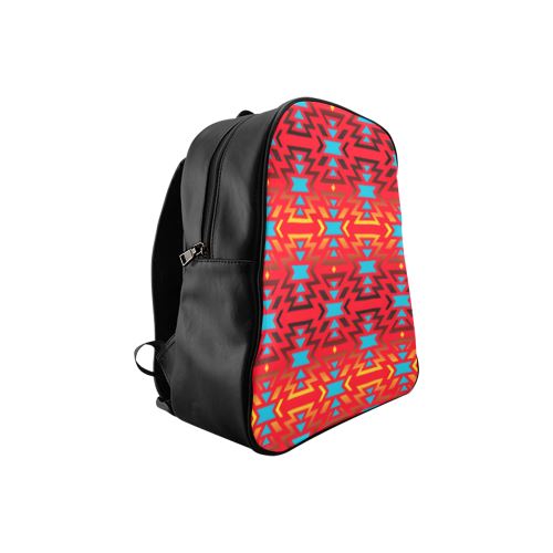 Fire Colors and Sky Sierra School Backpack (Model 1601)(Small) School Backpacks/Small (1601) e-joyer 