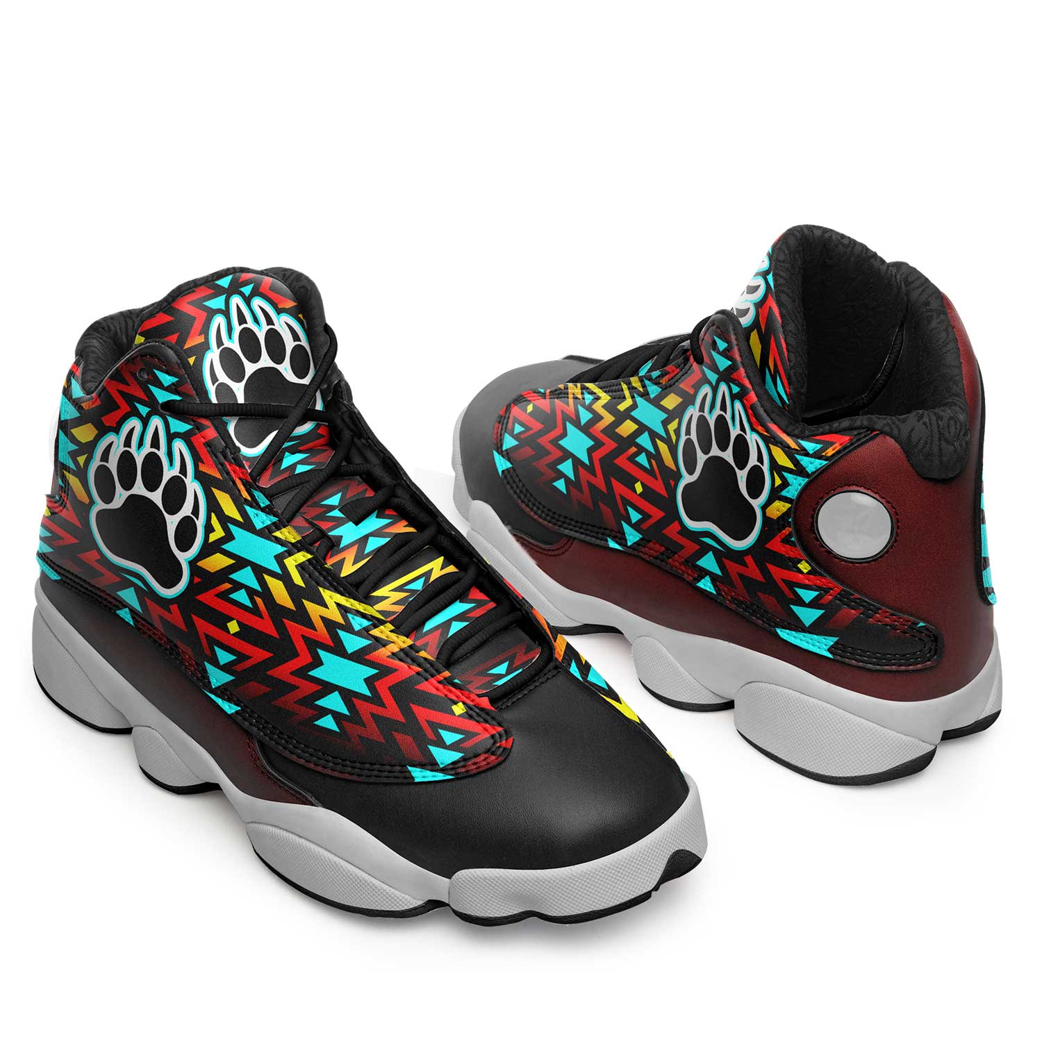 Fire Colors and Turquoise Bearpaw Athletic Shoes Herman 