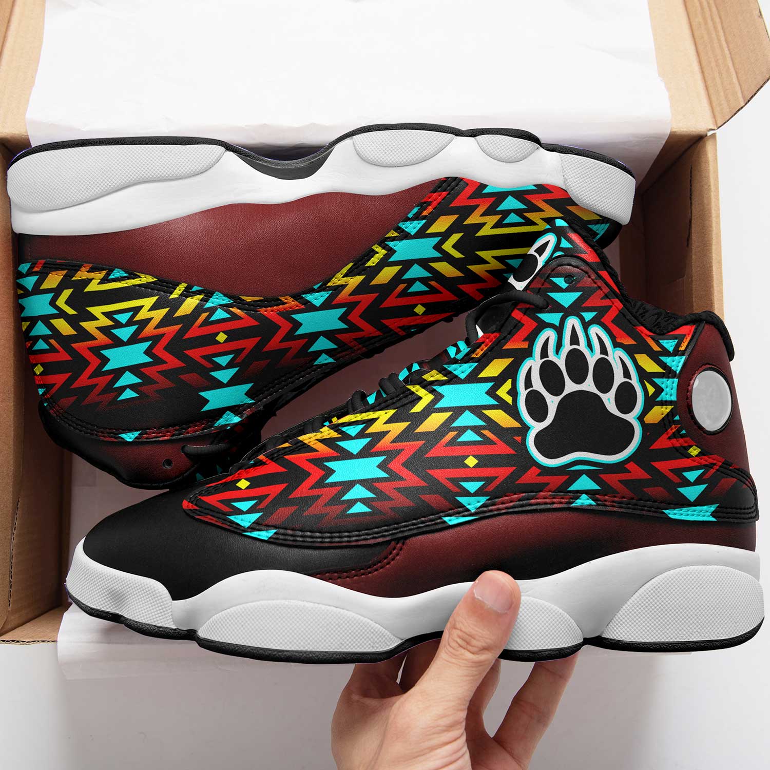 Fire Colors and Turquoise Bearpaw Athletic Shoes Herman 
