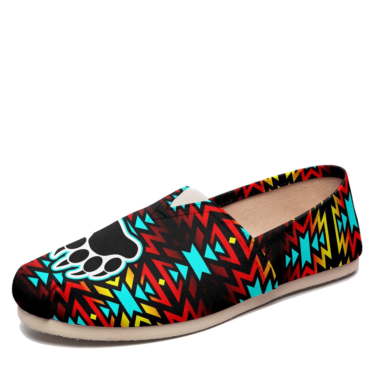 Fire Colors and Turquoise Bearpaw Casual Unisex Slip On Shoe Herman 