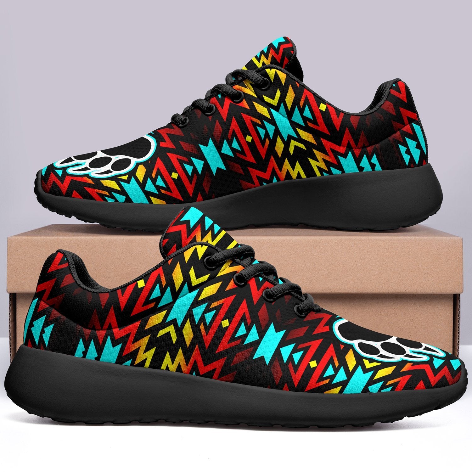 Fire Colors and Turquoise Bearpaw Ikkaayi Sport Sneakers 49 Dzine 