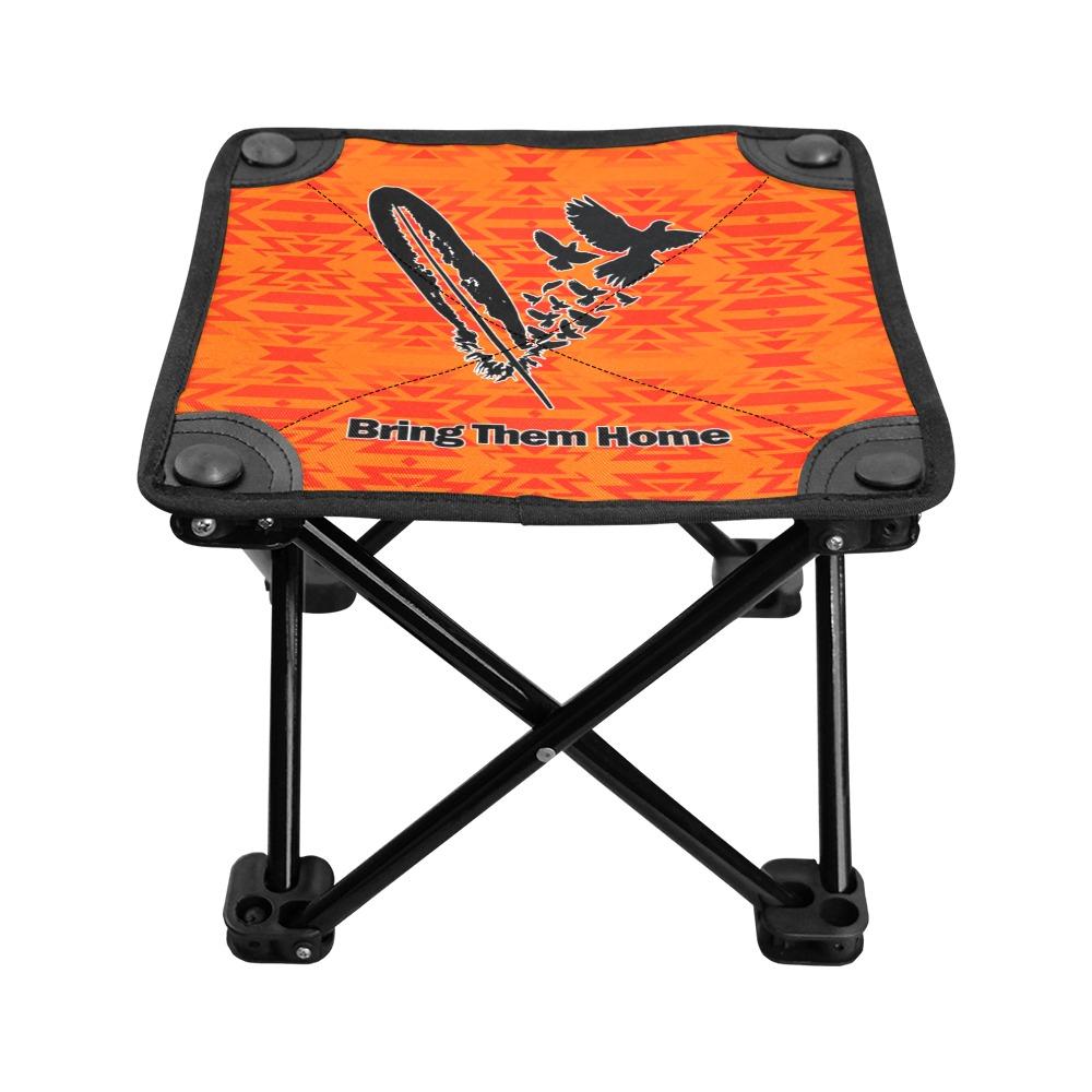 Fire Colors and Turquoise Orange Bring Them Home Folding Fishing Stool Folding Fishing Stool e-joyer 