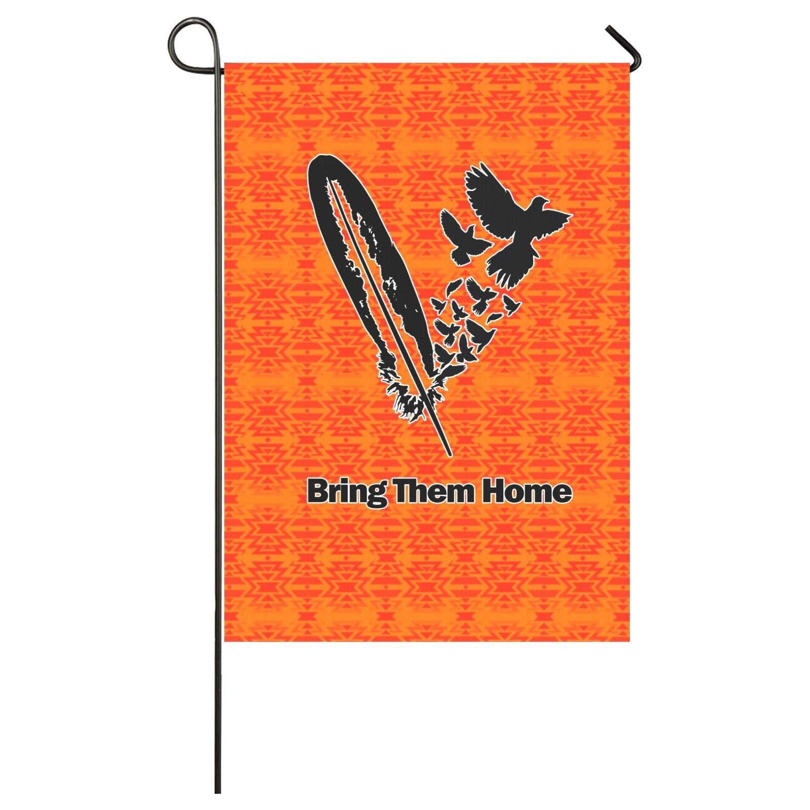 Fire Colors and Turquoise Orange - Bring Them Home Garden Flag 28''x40'' (Two Sides Printing) Garden Flag 28‘’x40‘’ (Two Sides) e-joyer 