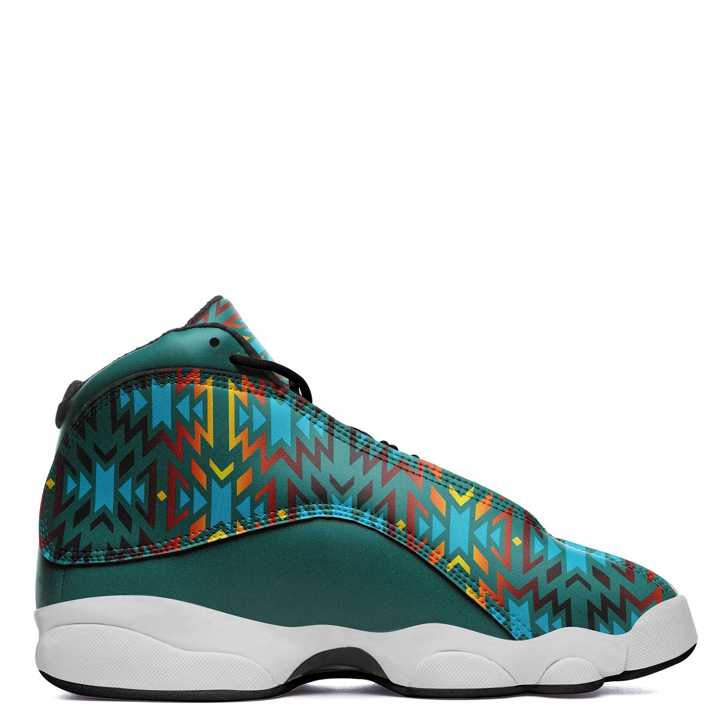 Fire Colors and Turquoise Teal Athletic Shoes Herman 
