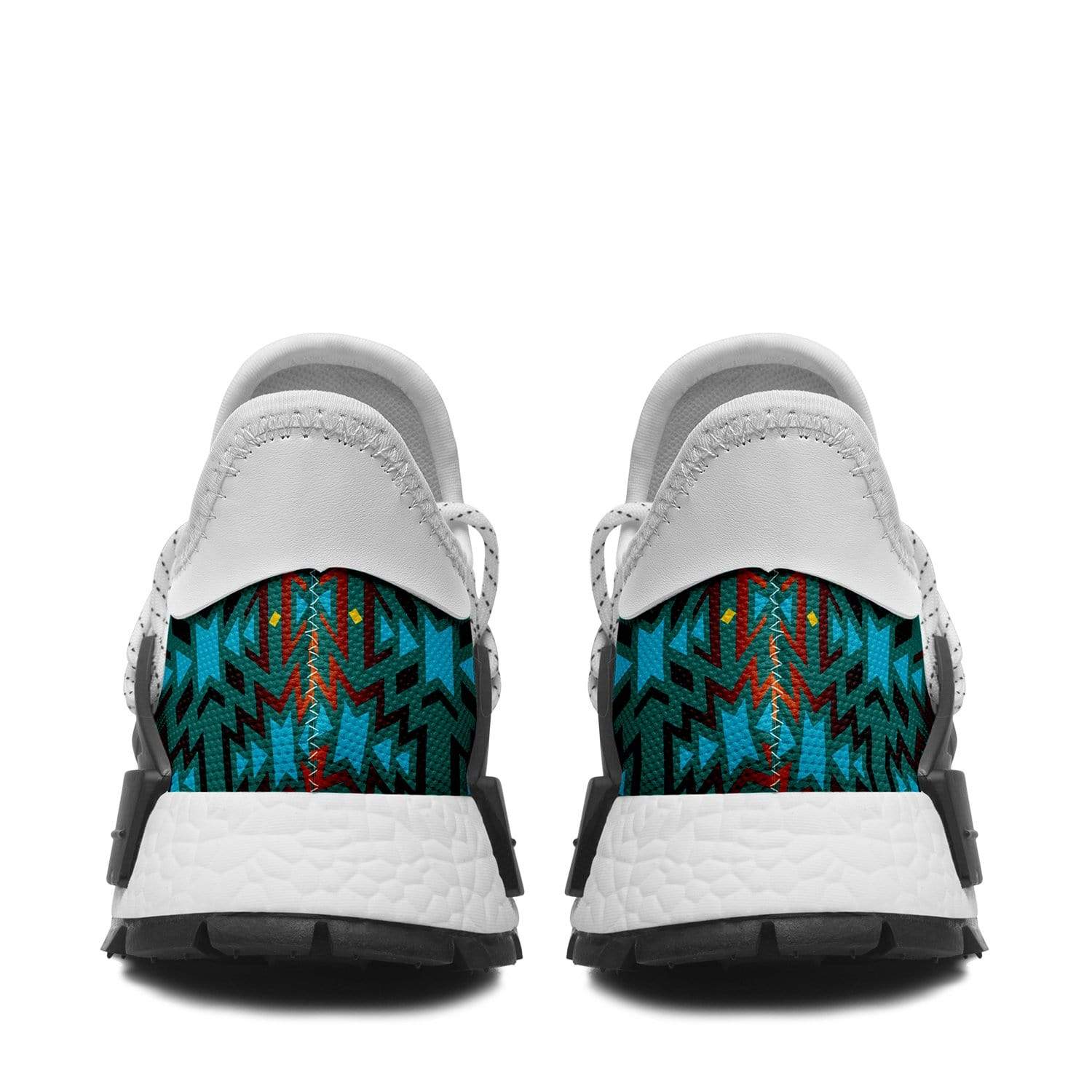 Fire Colors and Turquoise Teal Okaki Sneakers Shoes 49 Dzine 