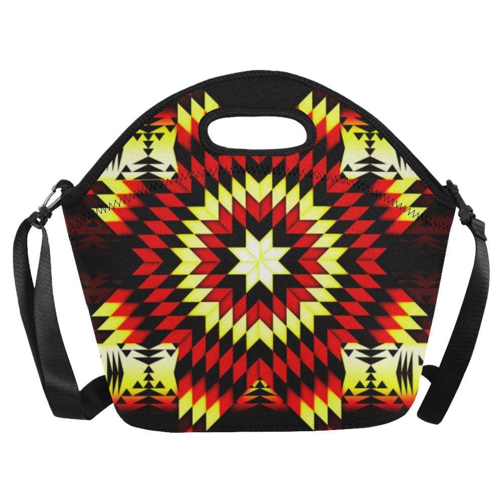 Fire Colors Neoprene Lunch Bag/Large (Model 1669) Neoprene Lunch Bag/Large (1669) e-joyer 