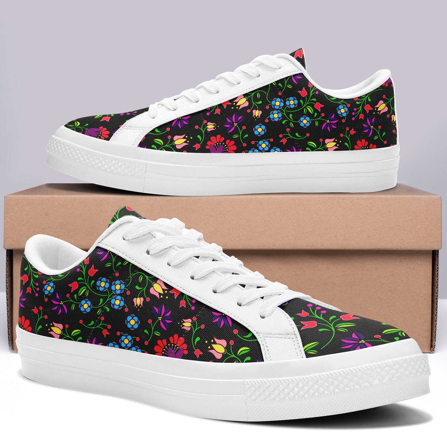 Fleur Indigine Aapisi Low Top Canvas Shoes White Sole aapisi Herman 