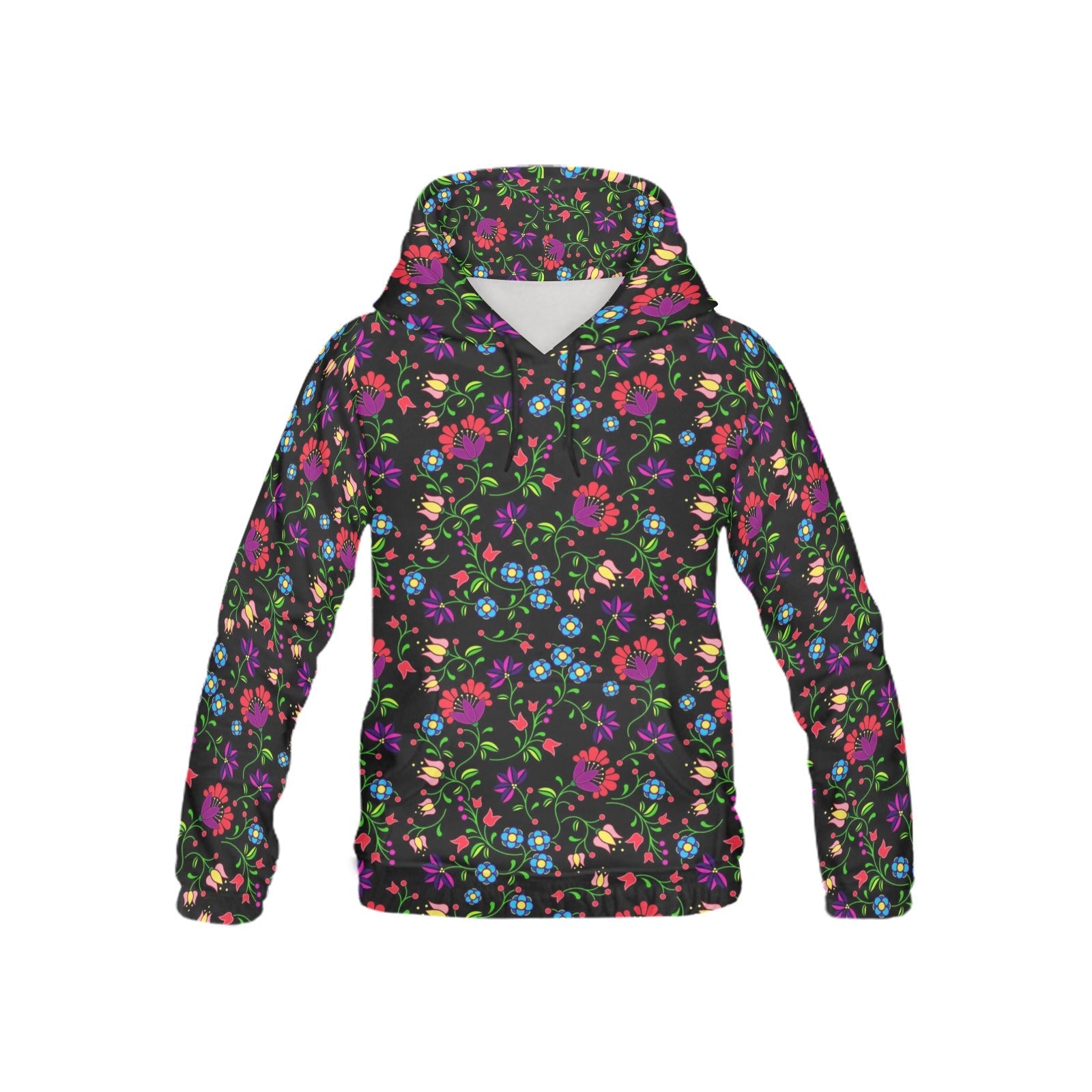 Fleur Indigine All Over Print Hoodie for Kid (USA Size) (Model H13) All Over Print Hoodie for Kid (H13) e-joyer 