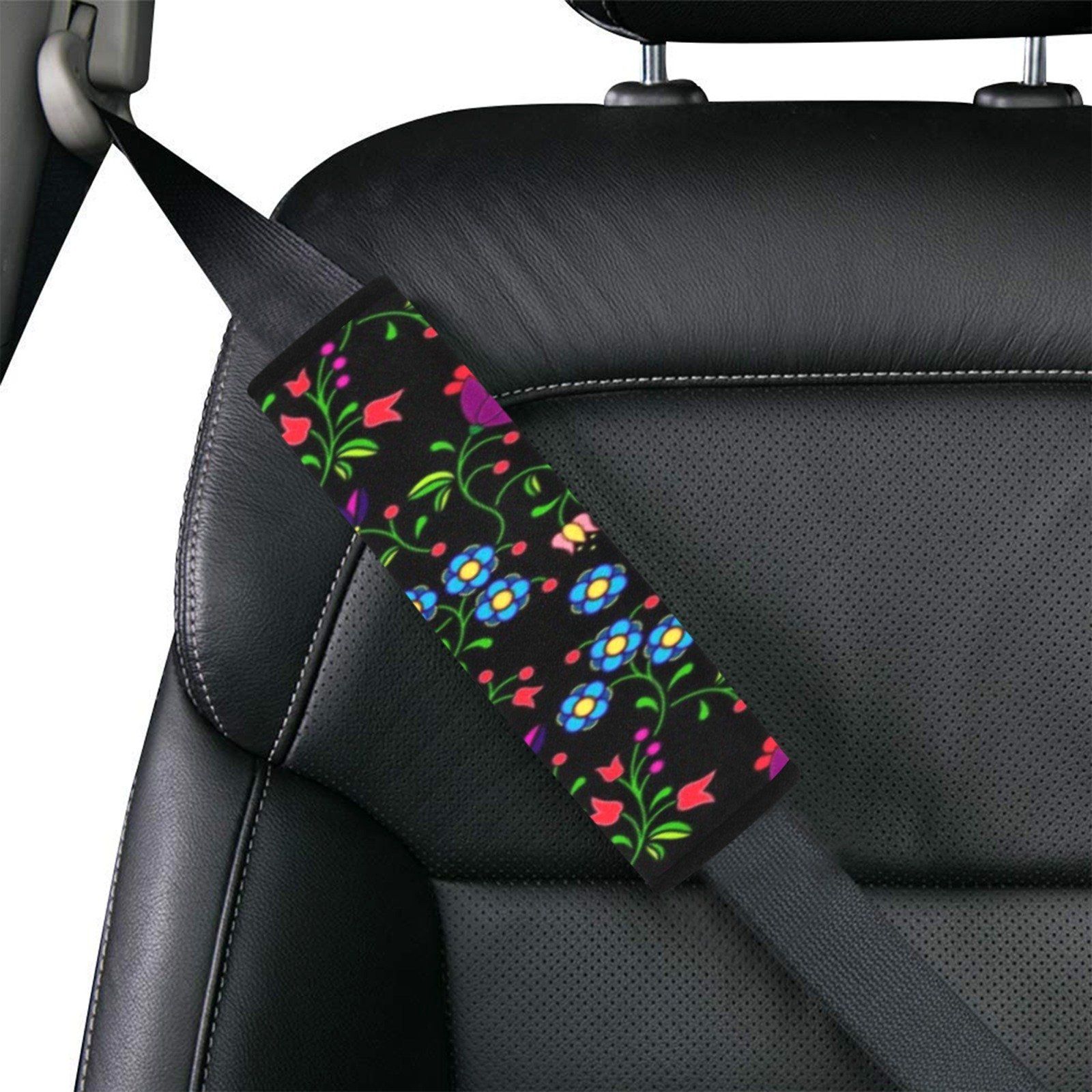 Fleur Indigine Car Seat Belt Cover 7''x12.6'' (Pack of 2) Car Seat Belt Cover 7x12.6 (Pack of 2) e-joyer 