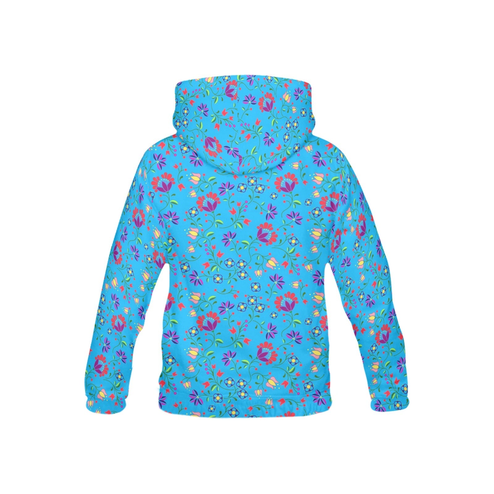 Fleur Indigine Ciel All Over Print Hoodie for Kid (USA Size) (Model H13) All Over Print Hoodie for Kid (H13) e-joyer 