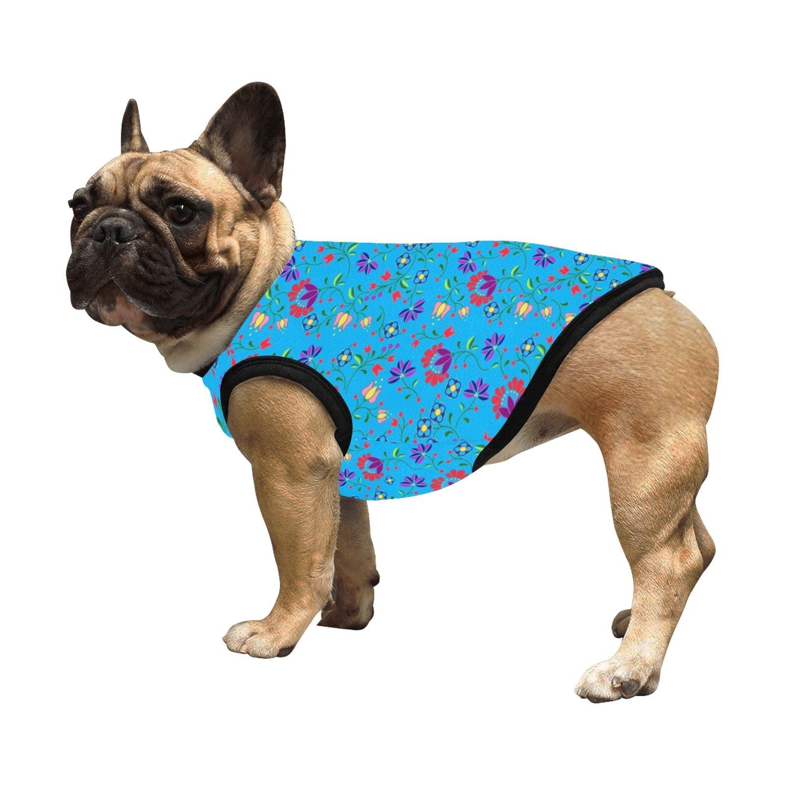 Fleur Indigine Ciel All Over Print Pet Tank Top Pet Tank Top e-joyer 