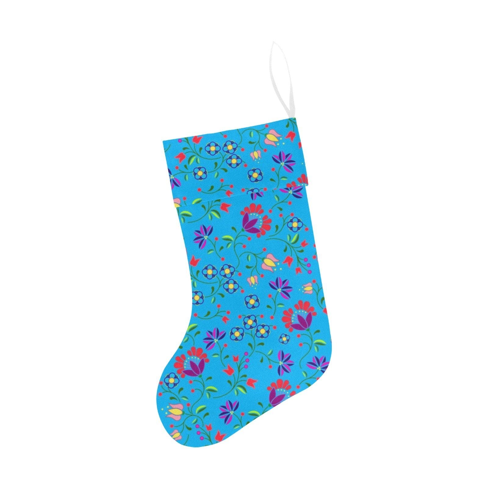 Fleur Indigine Ciel Christmas Stocking holiday stocking e-joyer 