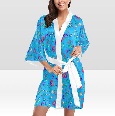 Fleur Indigine Ciel Kimono Robe Artsadd 