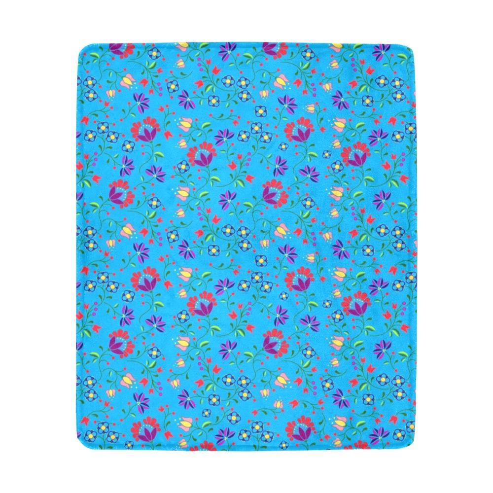 Fleur Indigine Ciel Ultra-Soft Micro Fleece Blanket 50"x60" Ultra-Soft Blanket 50''x60'' e-joyer 