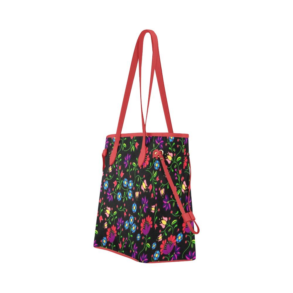 Fleur Indigine Clover Canvas Tote Bag (Model 1661) Clover Canvas Tote Bag (1661) e-joyer 