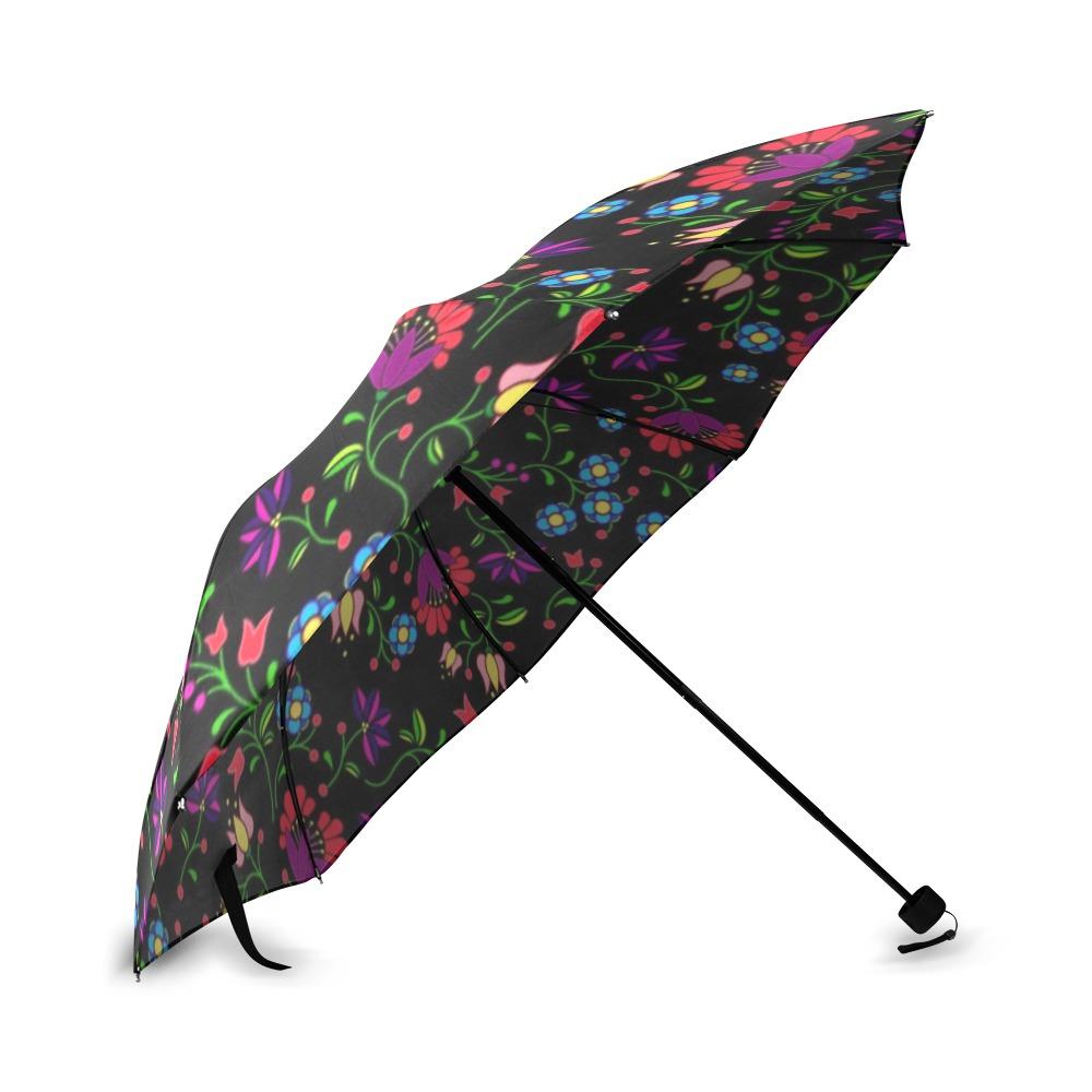 Fleur Indigine Foldable Umbrella (Model U01) Foldable Umbrella e-joyer 