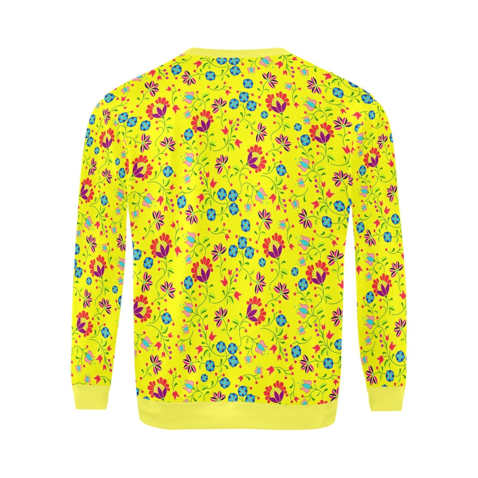 Fleur Indigine Mais All Over Print Crewneck Sweatshirt for Men (Model H18) shirt e-joyer 