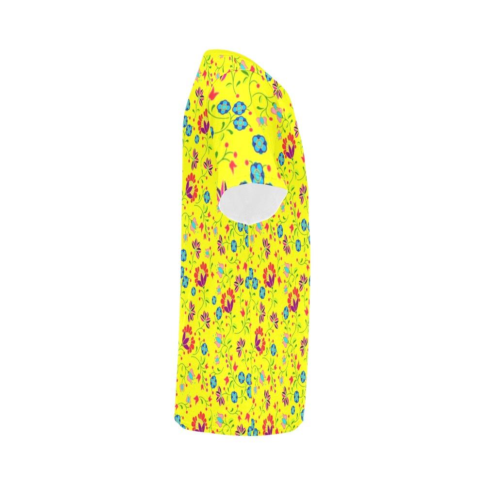 Fleur Indigine Mais All Over Print T-Shirt for Men (USA Size) (Model T40) All Over Print T-Shirt for Men (T40) e-joyer 