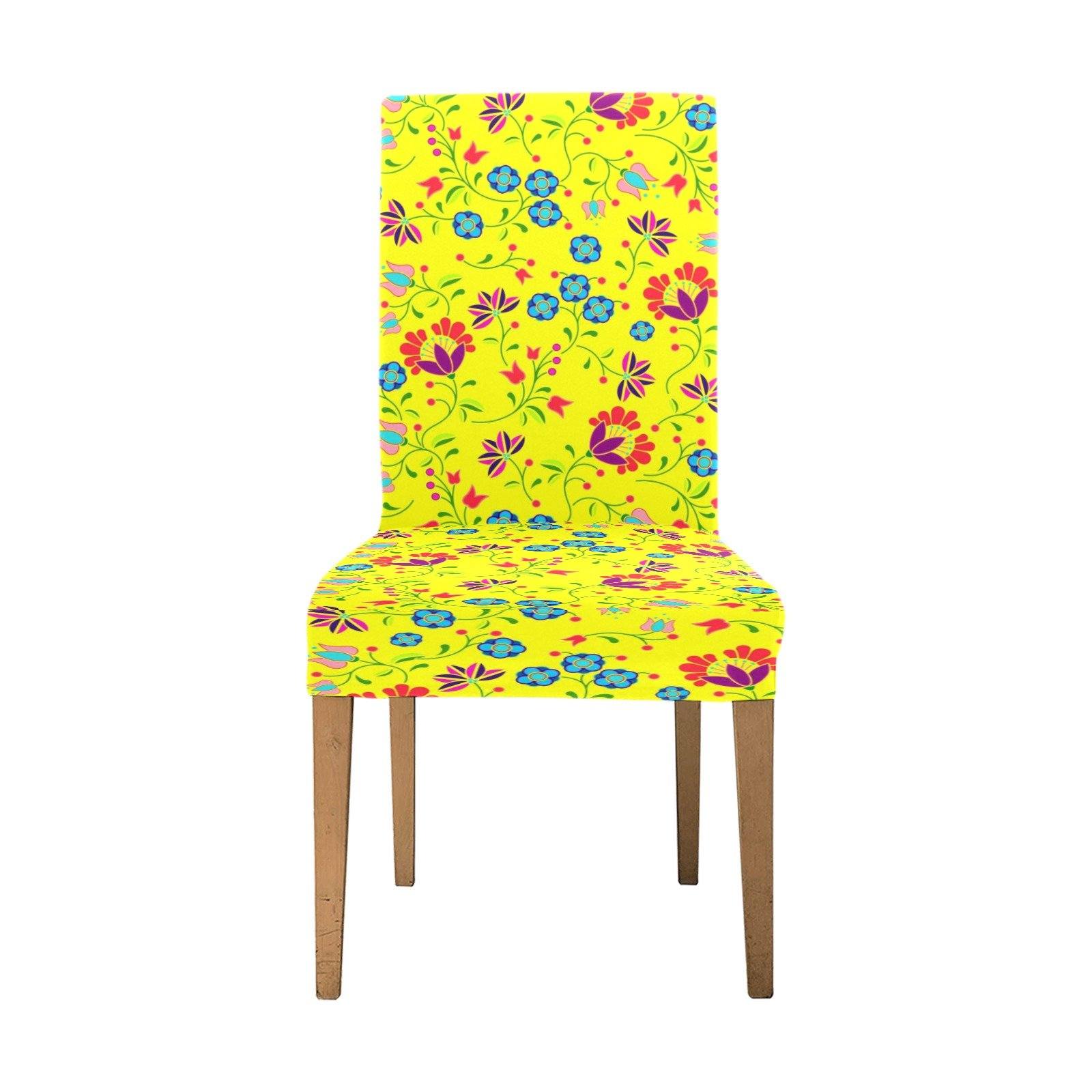 Fleur Indigine Mais Chair Cover (Pack of 4) Chair Cover (Pack of 4) e-joyer 