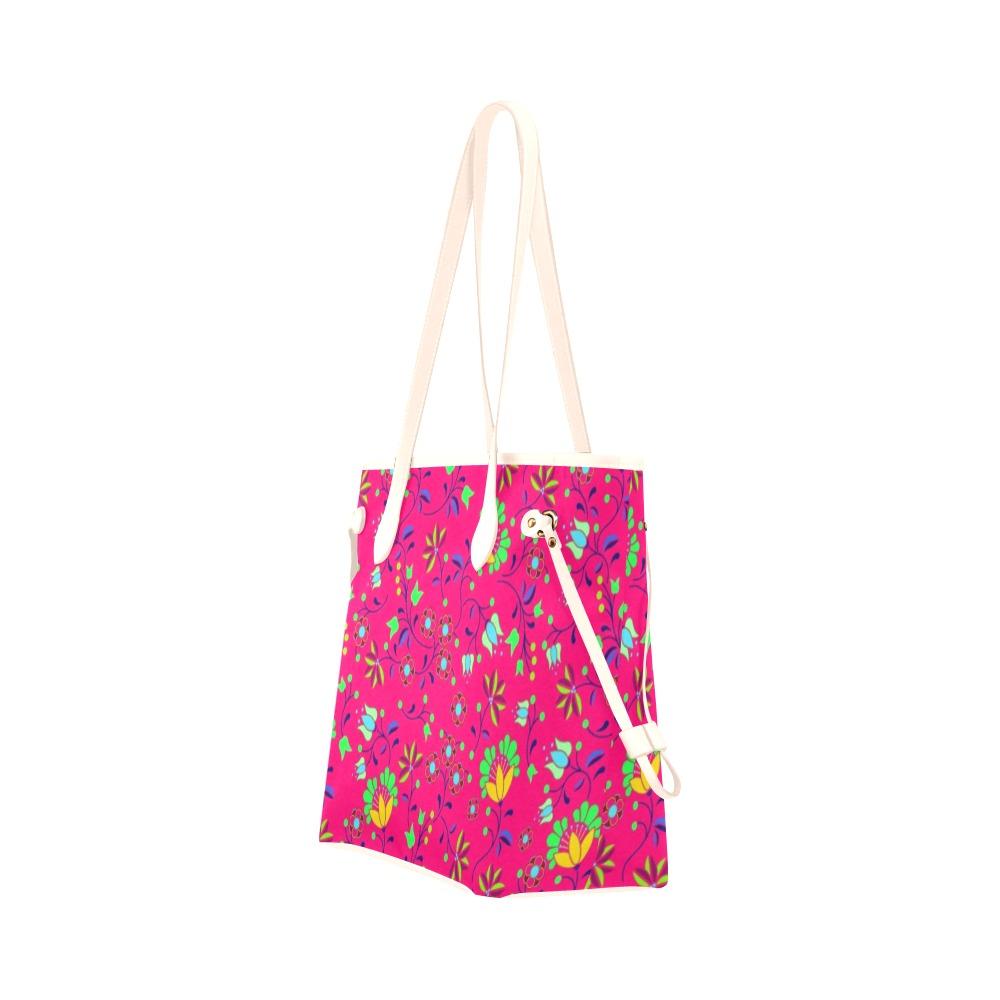 Fleur Indigine Rouge Clover Canvas Tote Bag (Model 1661) Clover Canvas Tote Bag (1661) e-joyer 