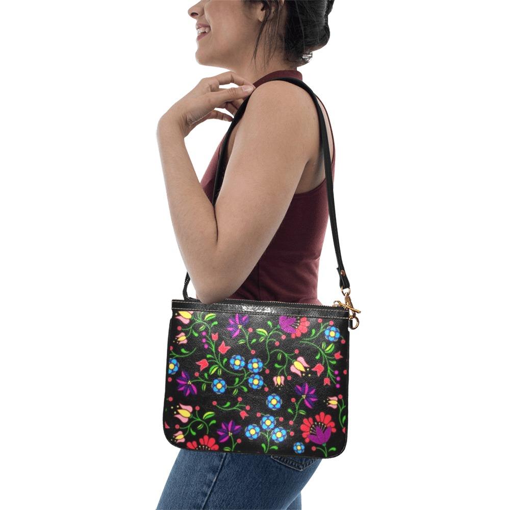 Fleur Indigine Small Shoulder Bag (Model 1710) Small Shoulder Bag (1710) e-joyer 