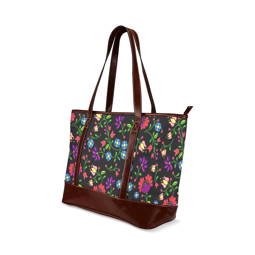 Fleur Indigine Tote Handbag (Model 1642) Tote Handbags (1642) e-joyer 