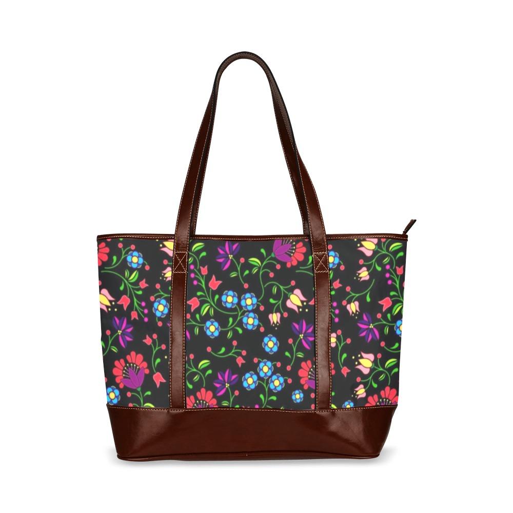 Fleur Indigine Tote Handbag (Model 1642) Tote Handbags (1642) e-joyer 