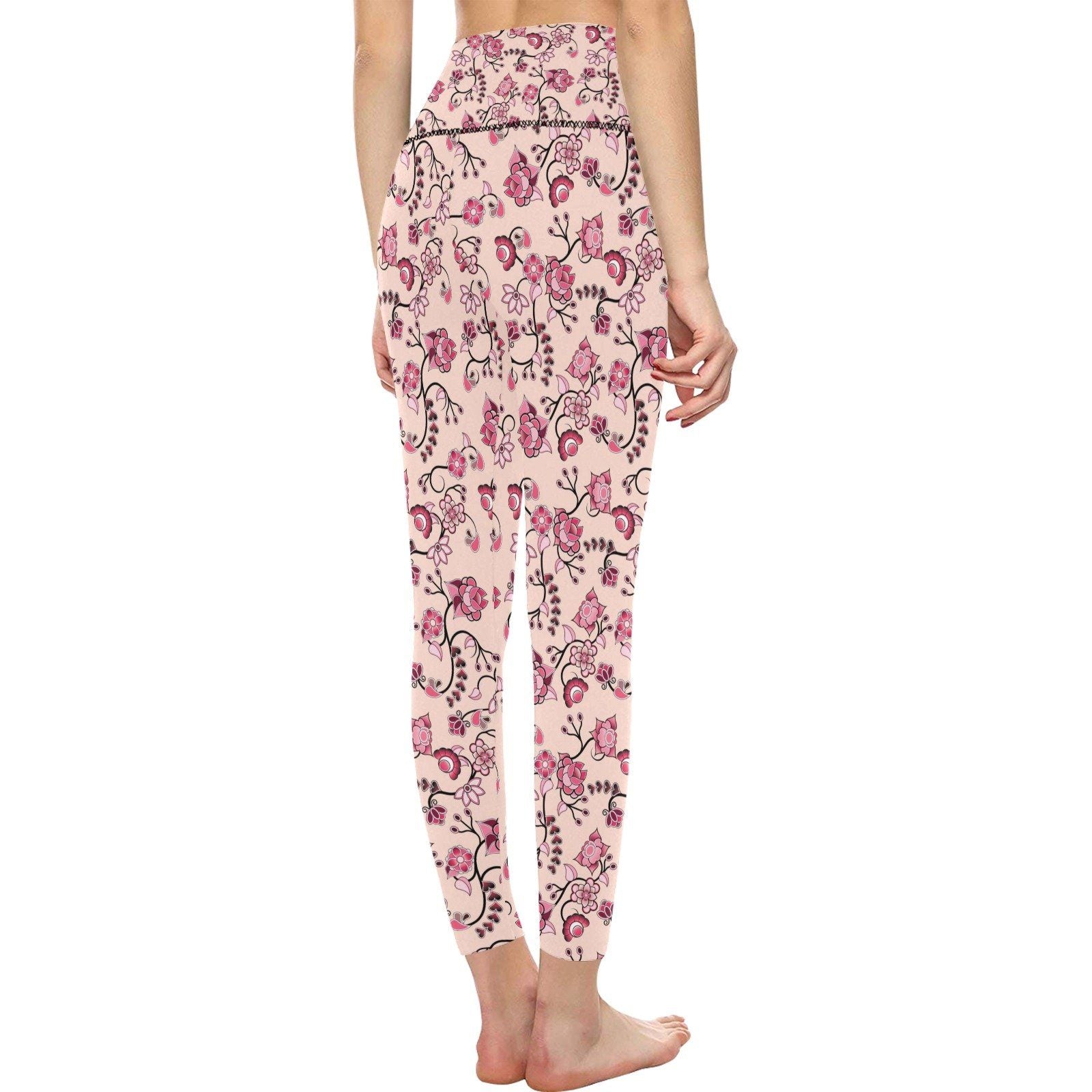 Floral Amour All Over Print High-Waisted Leggings (Model L36) High-Waisted Leggings (L36) e-joyer 