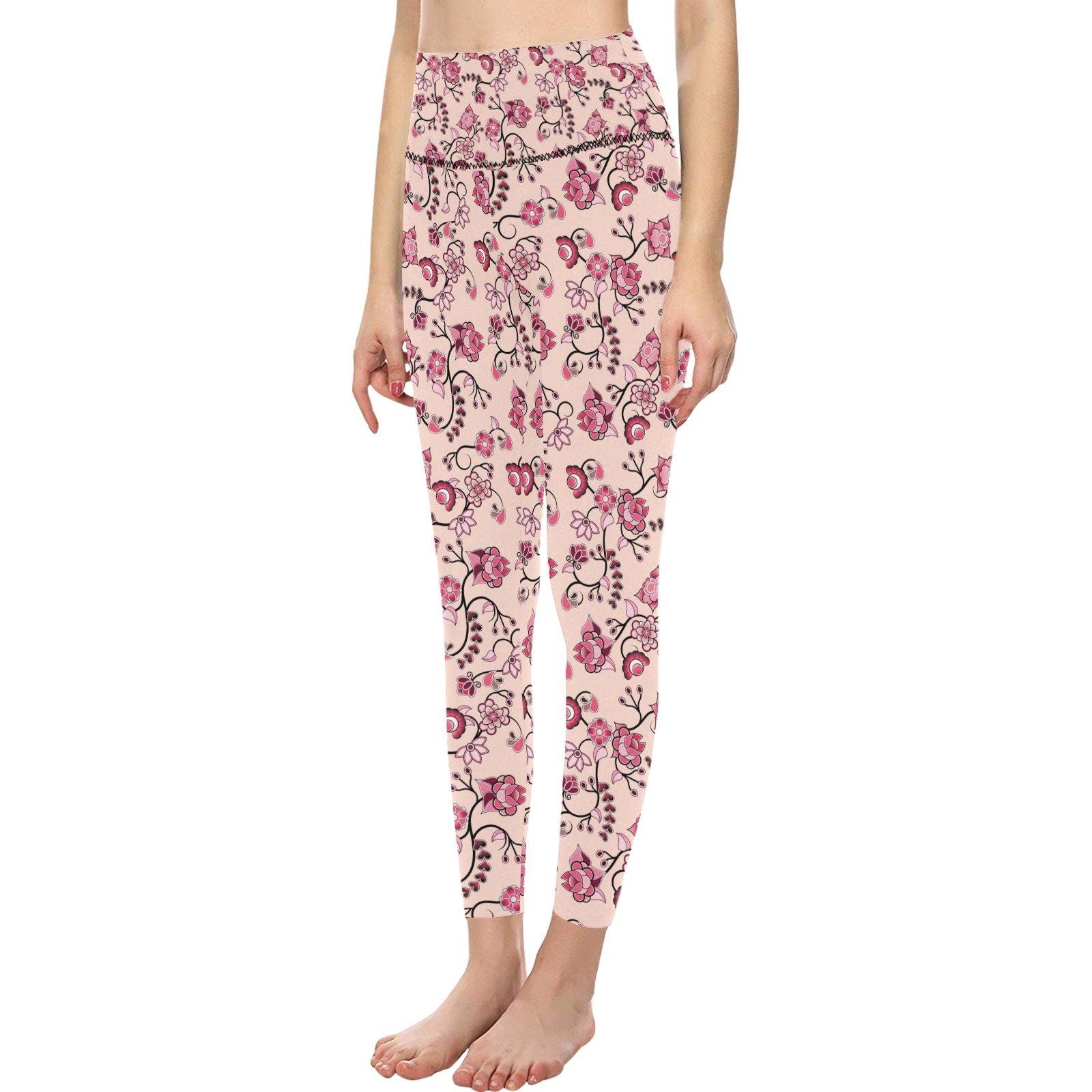 Floral Amour All Over Print High-Waisted Leggings (Model L36) High-Waisted Leggings (L36) e-joyer 