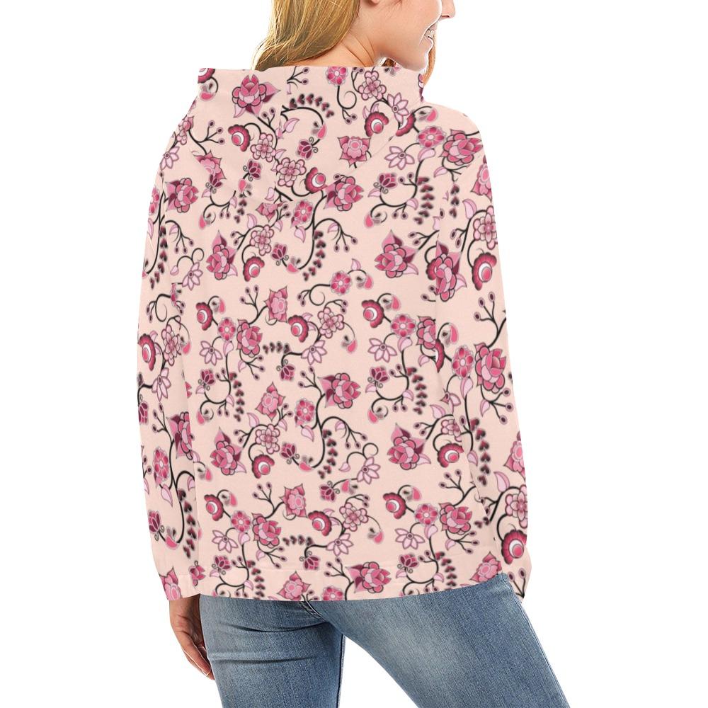 Floral Amour All Over Print Hoodie for Women (USA Size) (Model H13) All Over Print Hoodie for Women (H13) e-joyer 