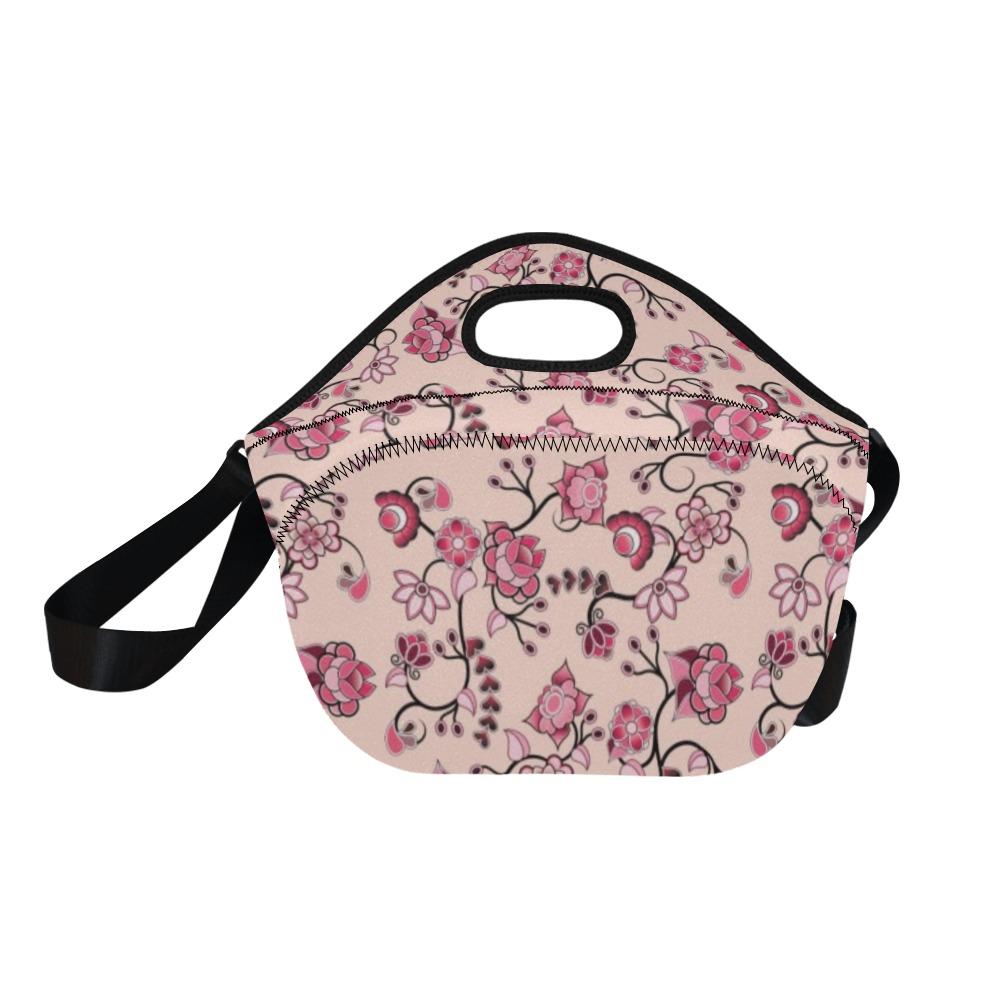 Floral Amour Neoprene Lunch Bag/Large (Model 1669) bag e-joyer 