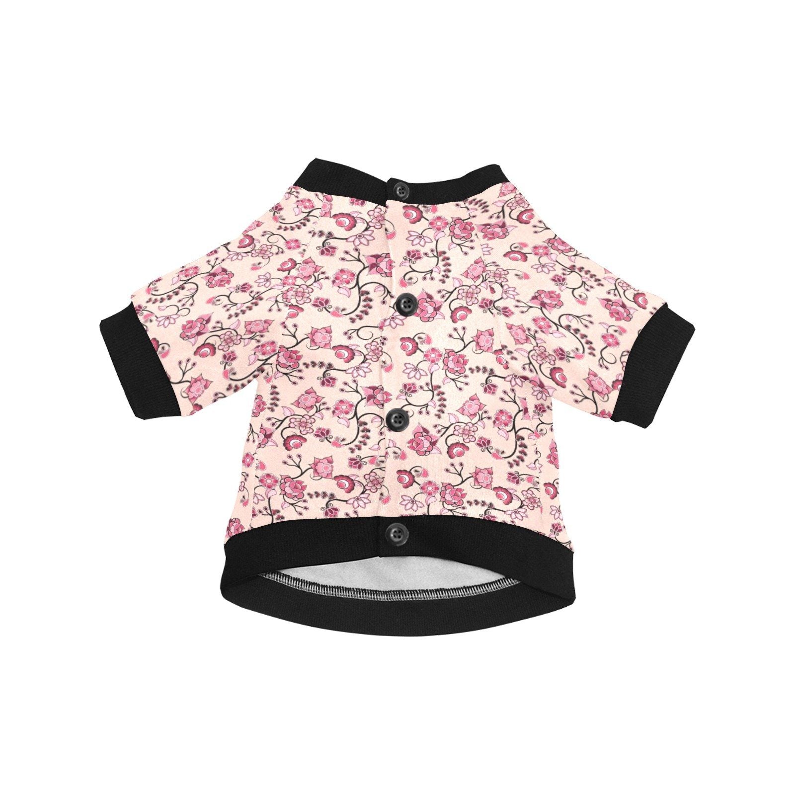 Floral Amour Pet Dog Round Neck Shirt Pet Dog Round Neck Shirt e-joyer 