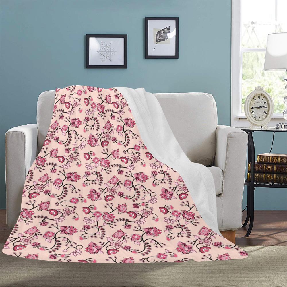 Floral Amour Ultra-Soft Micro Fleece Blanket 60"x80" Ultra-Soft Blanket 60''x80'' e-joyer 