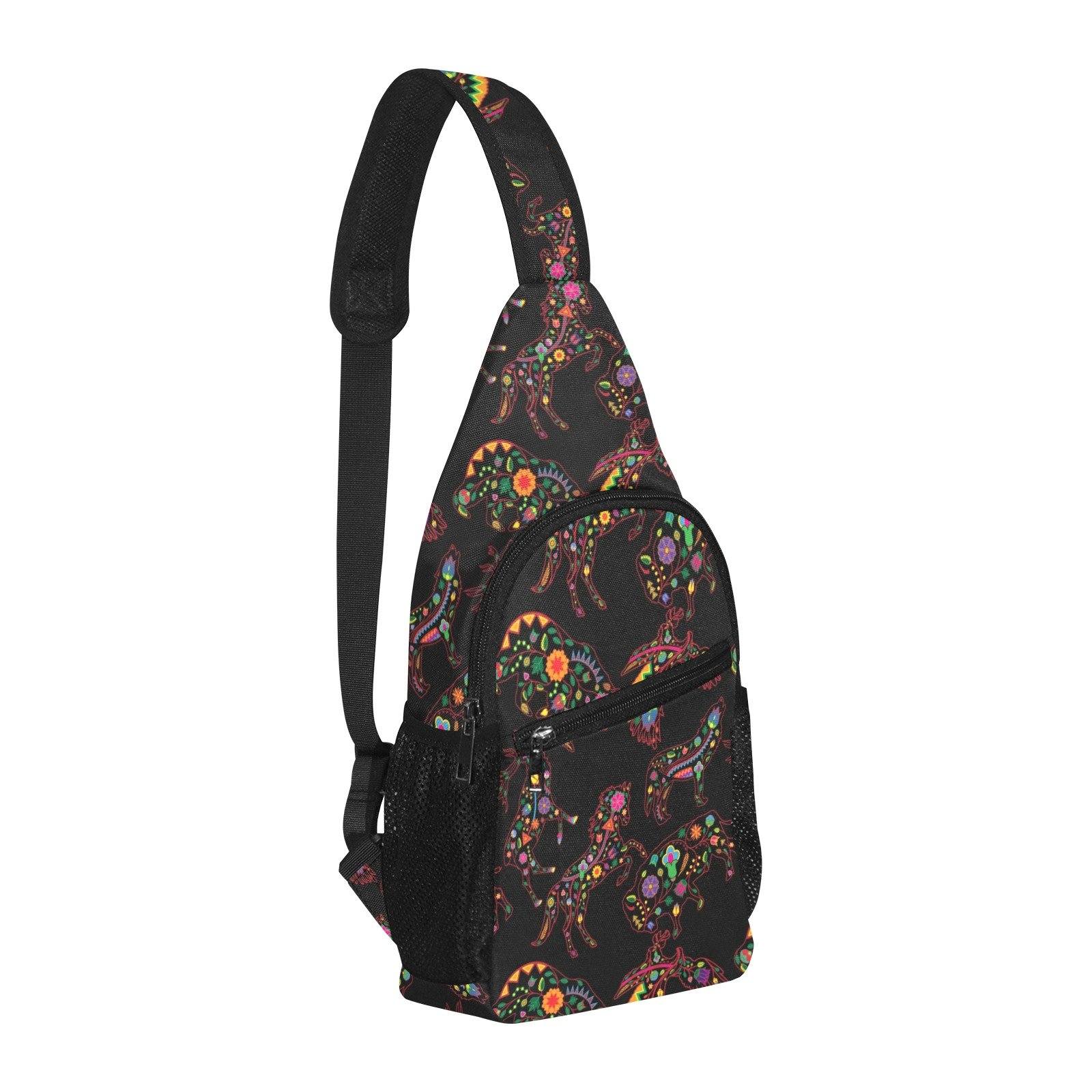 Floral Animals All Over Print Chest Bag (Model 1719) All Over Print Chest Bag (1719) e-joyer 