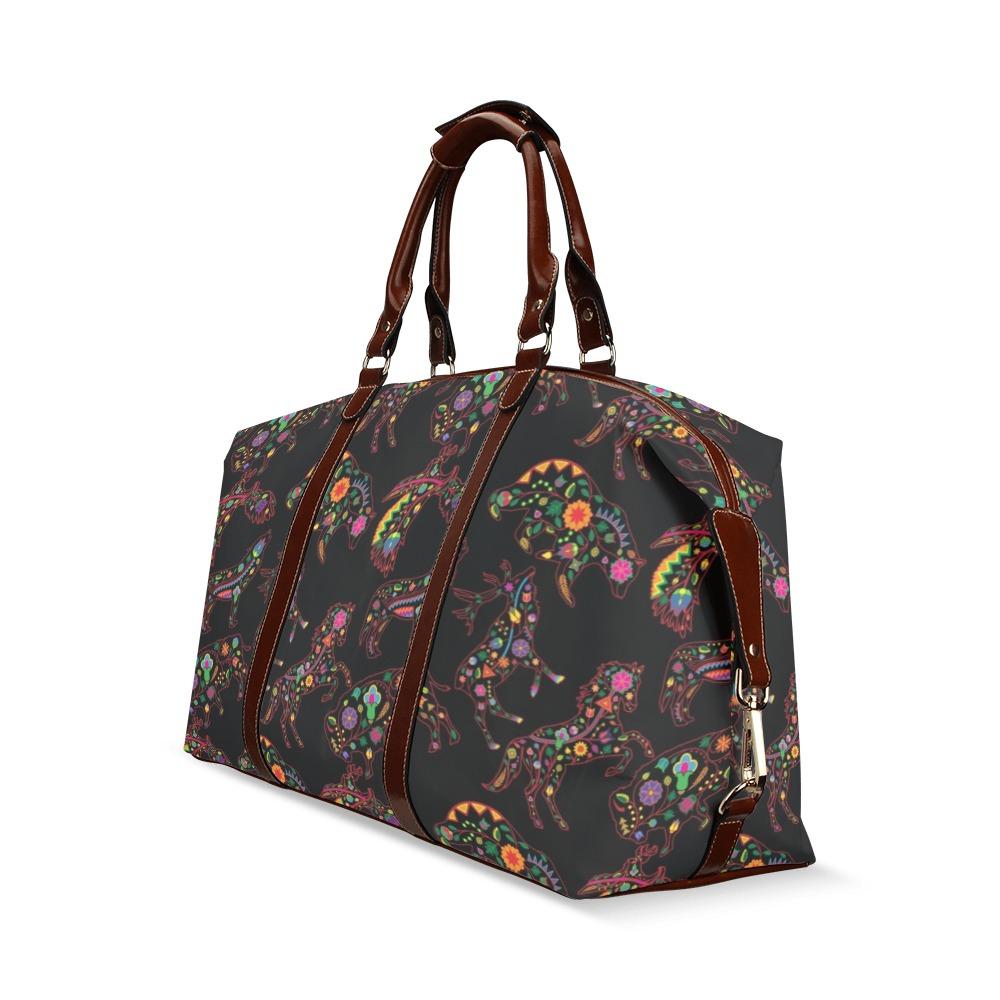 Floral Animals Classic Travel Bag (Model 1643) Remake Classic Travel Bags (1643) e-joyer 
