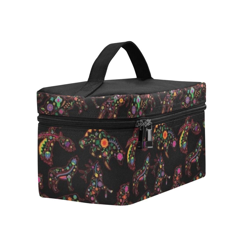 Floral Animals Cosmetic Bag/Large (Model 1658) Cosmetic Bag e-joyer 