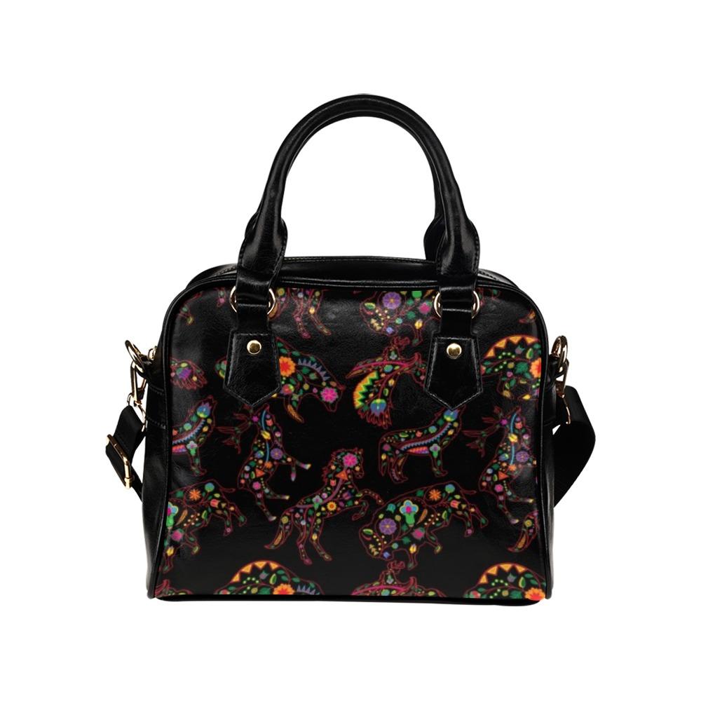 Floral Animals Shoulder Handbag (Model 1634) Shoulder Handbags (1634) e-joyer 