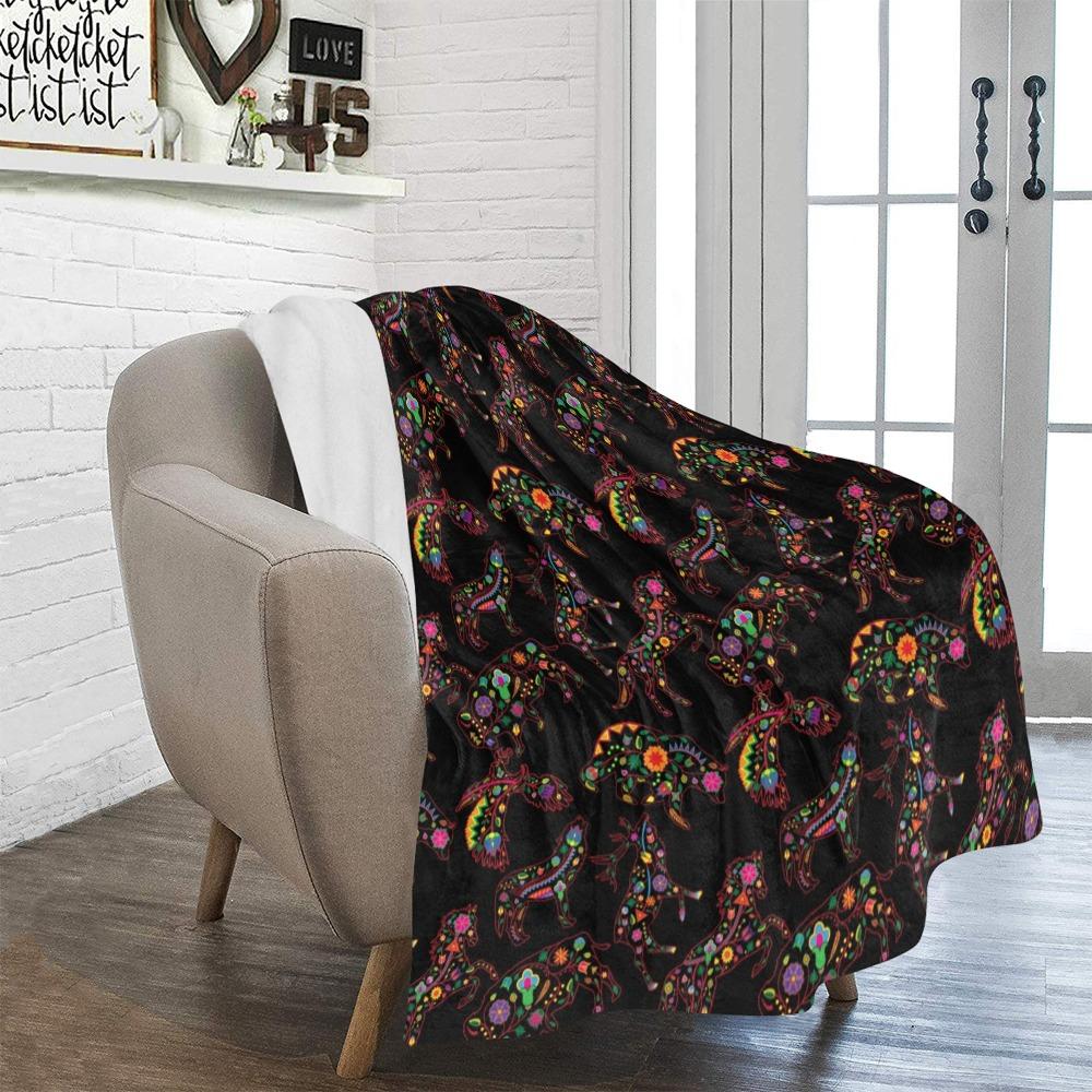 Floral Animals Ultra-Soft Micro Fleece Blanket 50"x60" Ultra-Soft Blanket 50''x60'' e-joyer 